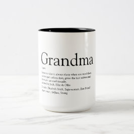 Tasse 2 Couleurs La meilleure définition de grand-mère grand-mère g