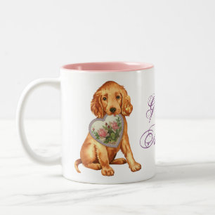 Tasse 2 Couleurs La mère de l'irlandais Setter Heart