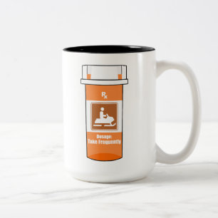 Tasse 2 Couleurs La motoneige est ma drogue