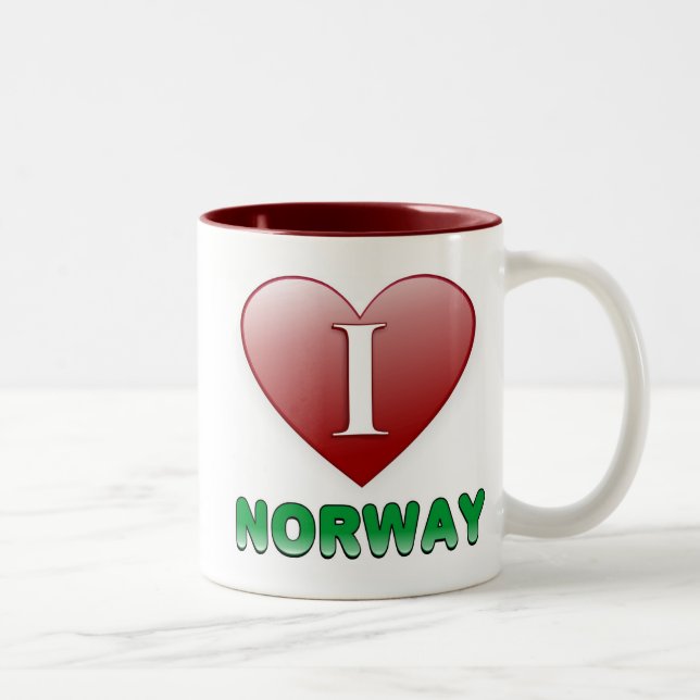 Tasse 2 Couleurs La Norvège (Droit)