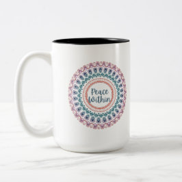 Tasse 2 Couleurs La Paix Au Pastel Mandala