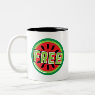 Tasse 2 Couleurs La pastèque Palestine libre - Liberté pour les Pal