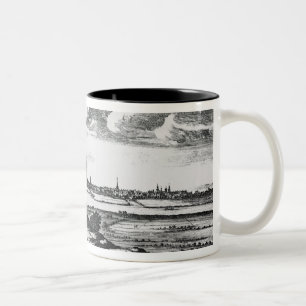 Tasse 2 Couleurs La perspective de la ville de Glasgow