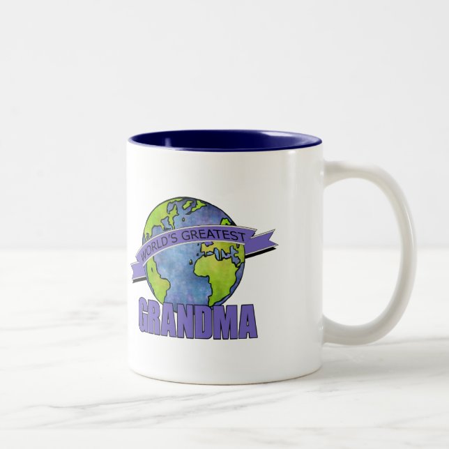 Tasse 2 Couleurs La plus grande grand-maman du monde (Droit)