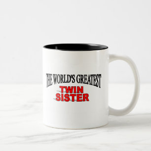 Tasse 2 Couleurs La plus grande soeur jumelle du monde