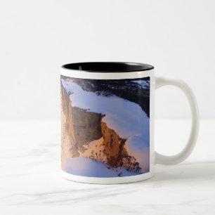 Tasse 2 Couleurs La rivière Little Missouri en hiver