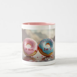 Tasse 2 Couleurs La Saint-Valentin, le beignet