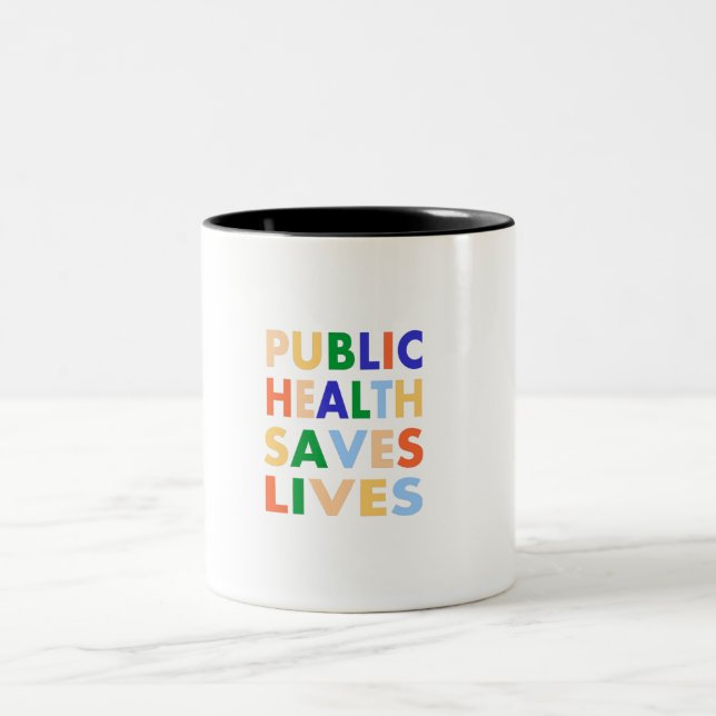 Tasse 2 Couleurs La santé publique sauve des vies (Centre)