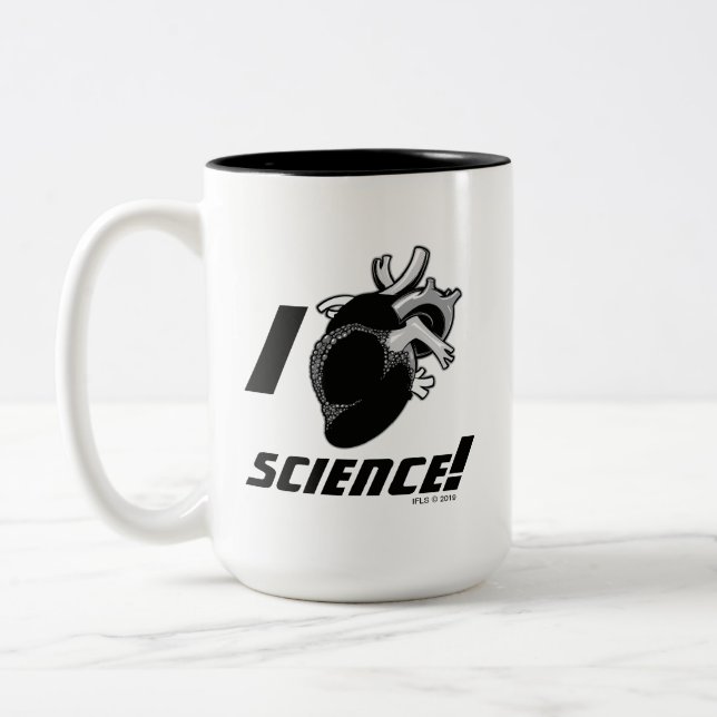 Tasse 2 Couleurs La Science I (de coeur anatomique) (Gauche)