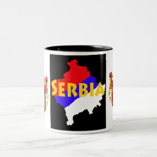 Tasse 2 Couleurs La Serbie/Kosovo