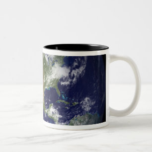 Tasse 2 Couleurs La terre montrant l'hémisphère de l'ouest