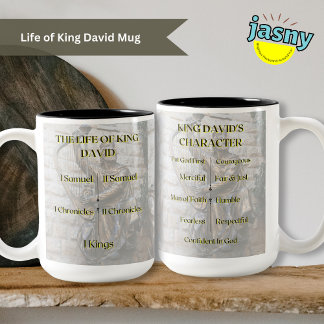 Tasse 2 Couleurs La Vie Du Roi David Inspirational Christian