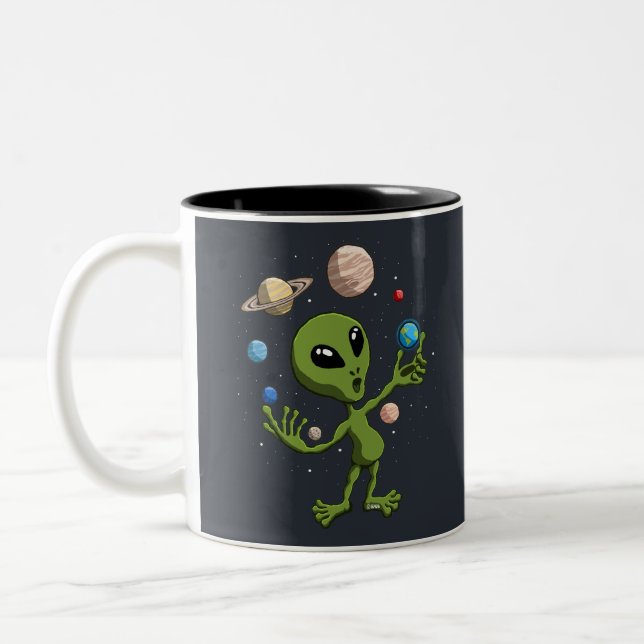 Tasse 2 Couleurs La vie trouvée par alien (Gauche)