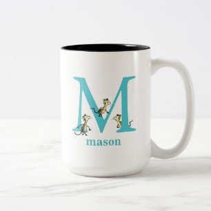 Tasse 2 Couleurs L'ABC de Dr Seuss : Lettre M - Bleu sarcelle Ajo