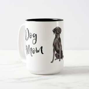 Tasse 2 Couleurs Laboratoire noir maman chien