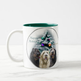 Tasse 2 Couleurs Labradoodle Cadeaux de Noël