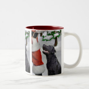 Tasse 2 Couleurs Labrador Retriever Cadeaux de Noël