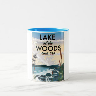 Tasse 2 Couleurs Lac des Bois USA canada