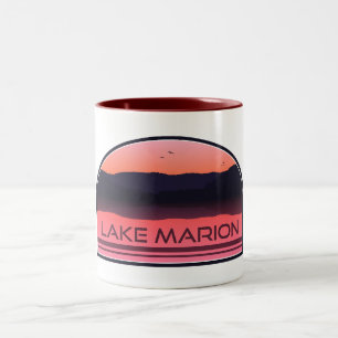 Tasse 2 Couleurs Lac Marion Caroline du Sud Sunrise Rouge