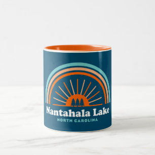 Tasse 2 Couleurs Lac Nantahala Caroline du Nord Arc en ciel
