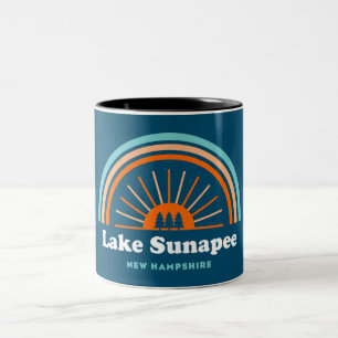 Tasse 2 Couleurs Lac Sunapee New Hampshire Rainbow
