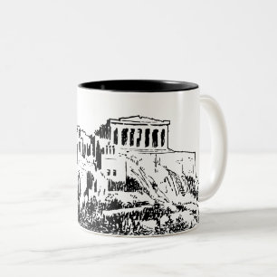 Tasse 2 Couleurs L'Acropole d'Athènes, Grèce