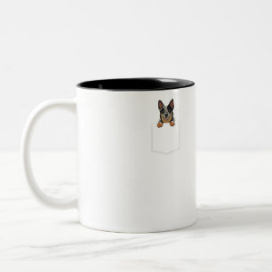 Tasse 2 Couleurs L'Adorable Petit Chien De Combat Australien Dans L