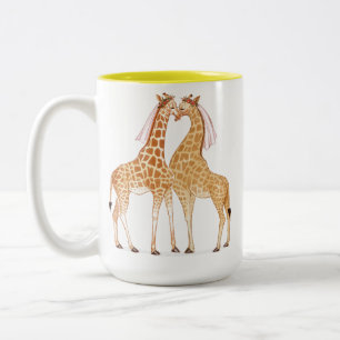 Tasse 2 Couleurs Lady Giraffe Log