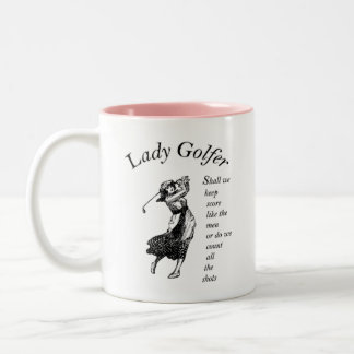Tasse 2 Couleurs Lady Golfeur