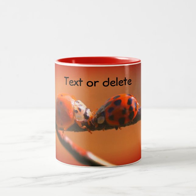 Tasse 2 Couleurs Ladybug Friends Nature Personnalisé (Centre)