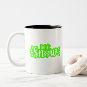 Tasse 2 Couleurs Laisser Neige Art numérique Design
