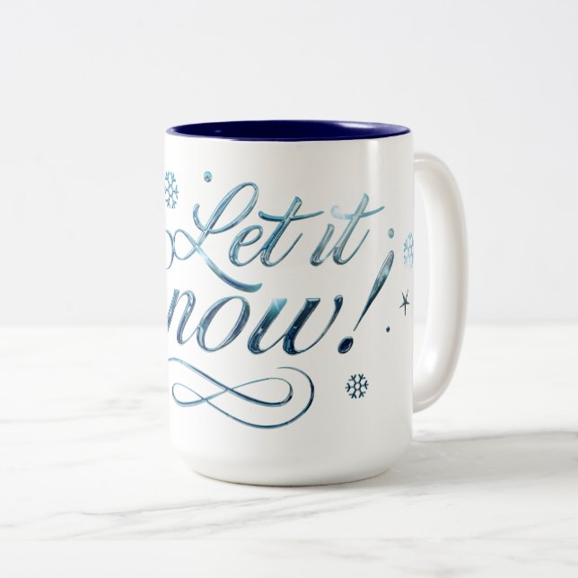 Tasse 2 Couleurs Laisser neiger (Devant droit)
