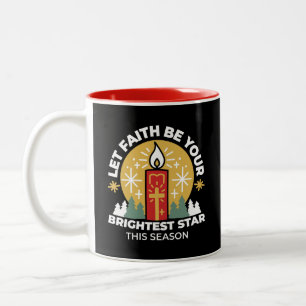 Tasse 2 Couleurs Laissez Faith être votre plus brillant Star Candle