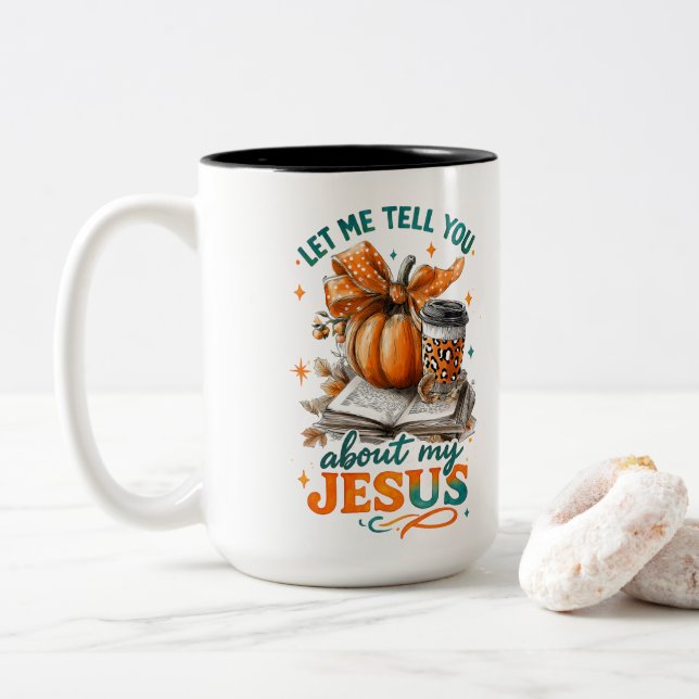 Tasse 2 Couleurs Laissez-Moi Vous Dire... (Avec donut)