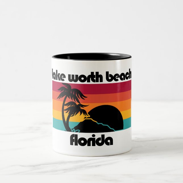 Tasse 2 Couleurs Lake Worth Beach Floride (Centre)