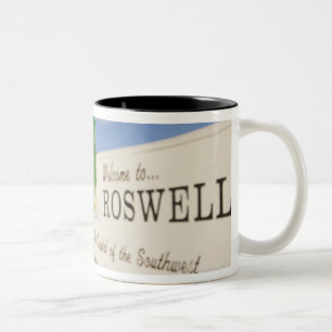 Tasse 2 Couleurs L'alien gonflable avec l'accueil vers Roswell
