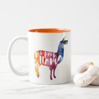 Tasse 2 Couleurs Lama. Aucun Probllama. Aucun Prob-lama.