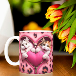Tasse 2 Couleurs L'amour dans chaque sip : Valentine's Day Edition 