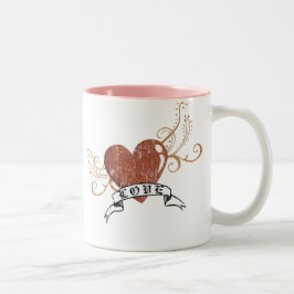 Tasse 2 Couleurs L'amour de Valentine