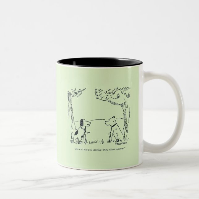 Tasse 2 Couleurs L'amour du chien (Droit)
