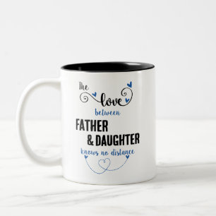 Tasse 2 Couleurs L'amour entre la distance père-fille