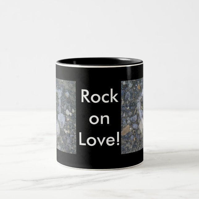 Tasse 2 Couleurs L'amour est Rock Solid (Centre)