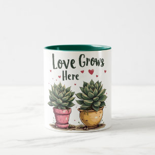 Tasse 2 Couleurs L'amour grandit ici