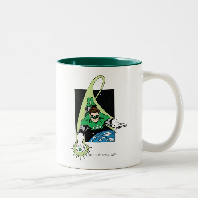 Tasse 2 Couleurs Lanterne verte et Terre (Droit)