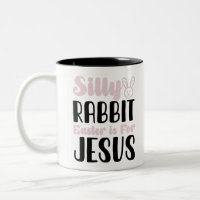 Lapin bête de Pâques est pour Jésus Vacances de Pâ