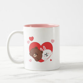 Tasse 2 Couleurs lapin Brown de coni