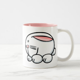 Tasse 2 Couleurs Lapin de bande dessinée