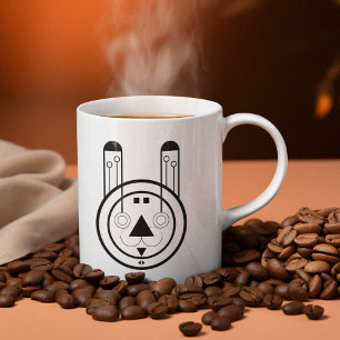 Tasse 2 Couleurs Lapin géométrique Usagi Zodiaque