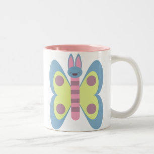 Tasse 2 Couleurs Lapin papillon hybride adorable Kawaii