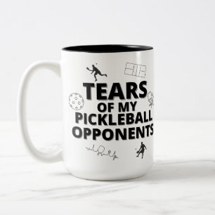 Tasse 2 Couleurs Larmes De Mes Opposants Au Pickleball